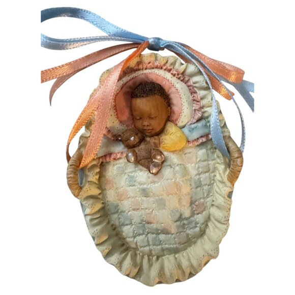 Hallmark Keepsake Ornament Babys First Christmas 1997 By Harlem Textile Works Bo - Picture 3 of 3